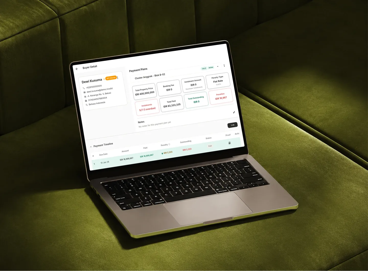 Every buyer, unit, and plan in one place.